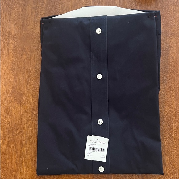 Nordstrom Men's Long Sleeve Button Down Shirt size LARGE - Picture 4 of 6